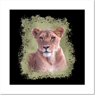 Lioness - Lion - Africa Posters and Art